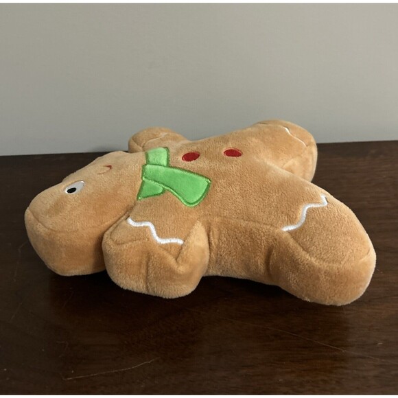 Huxley & Kent GingerBread Man Squeaky Plush Dog Toy Christmas 9” - Picture 4 of 7